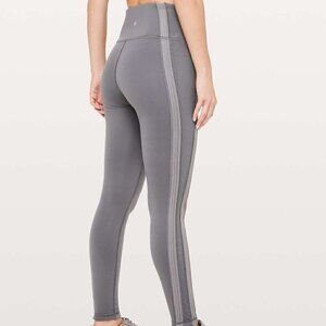 Lululemon Power Lines Pant *28" Titanium/Dark Chrome Leggings Size 4